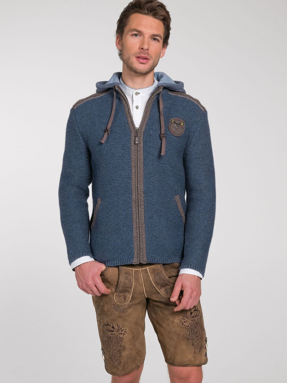 Spieth & Wenksy Strickjacke Herren Wolle