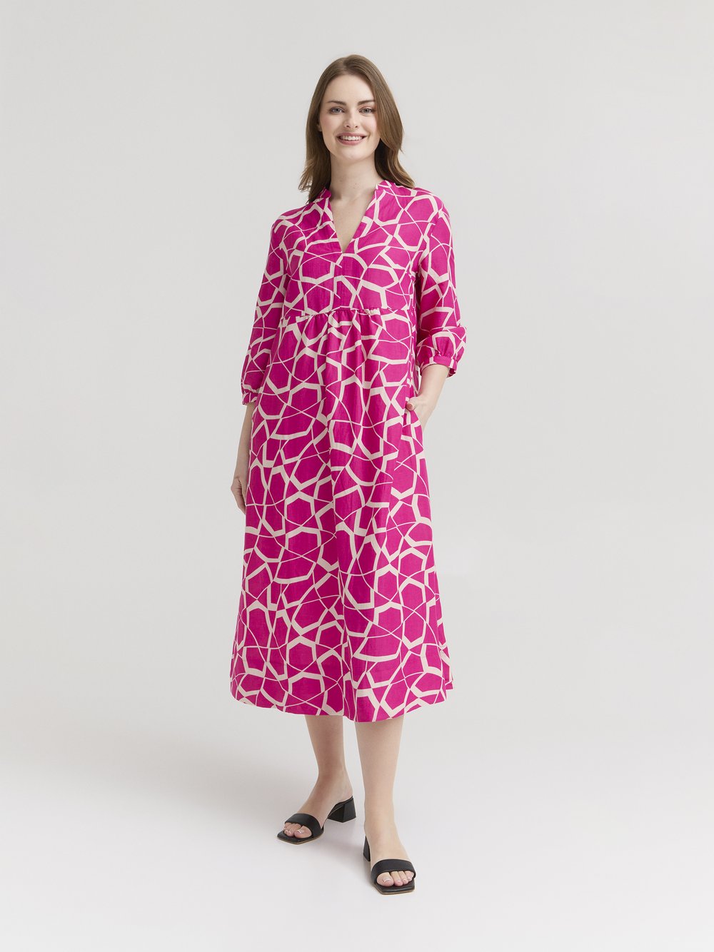 Va Bene Tunikakleid Damen Viskose gemustert