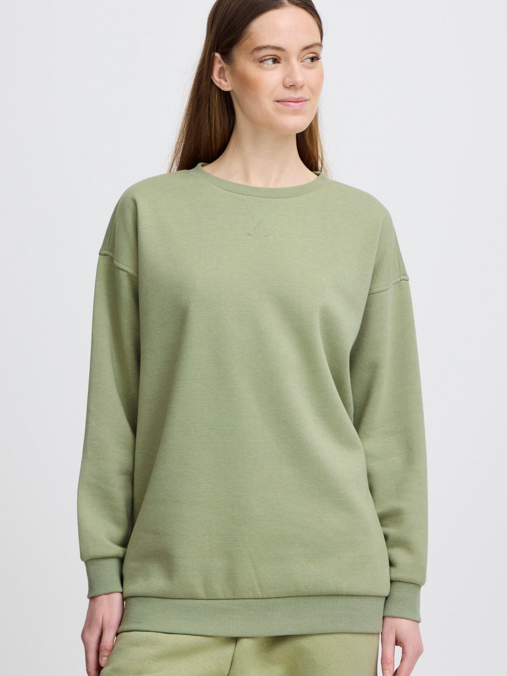 OXMO Rundhalspullover Damen