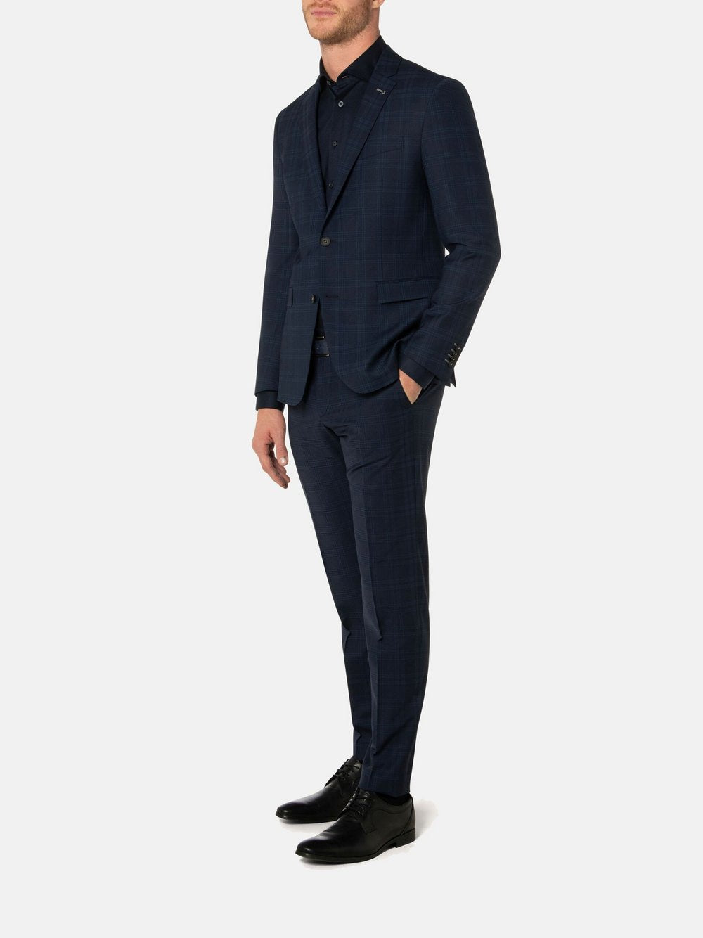 Benvenuto Anzug Herren Slim Fit kariert