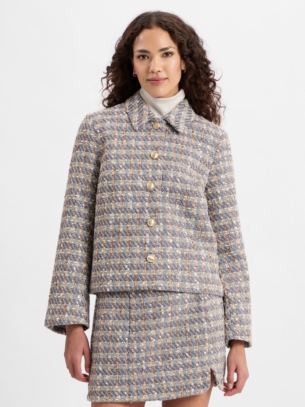 Y.A.S Kurzblazer Damen gemustert