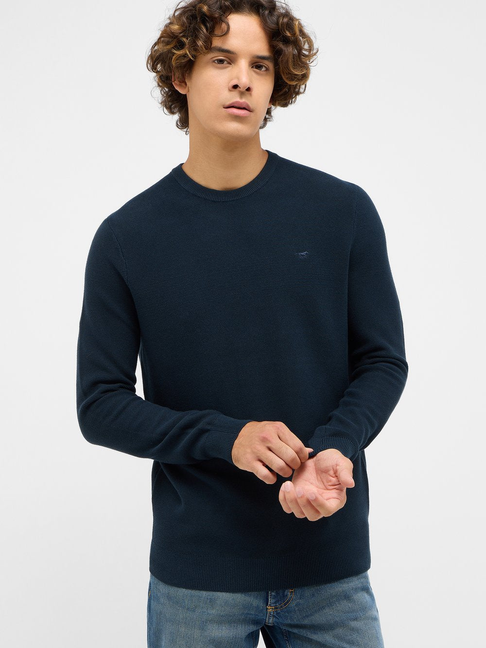 Mustang Strickpullover Herren Baumwolle