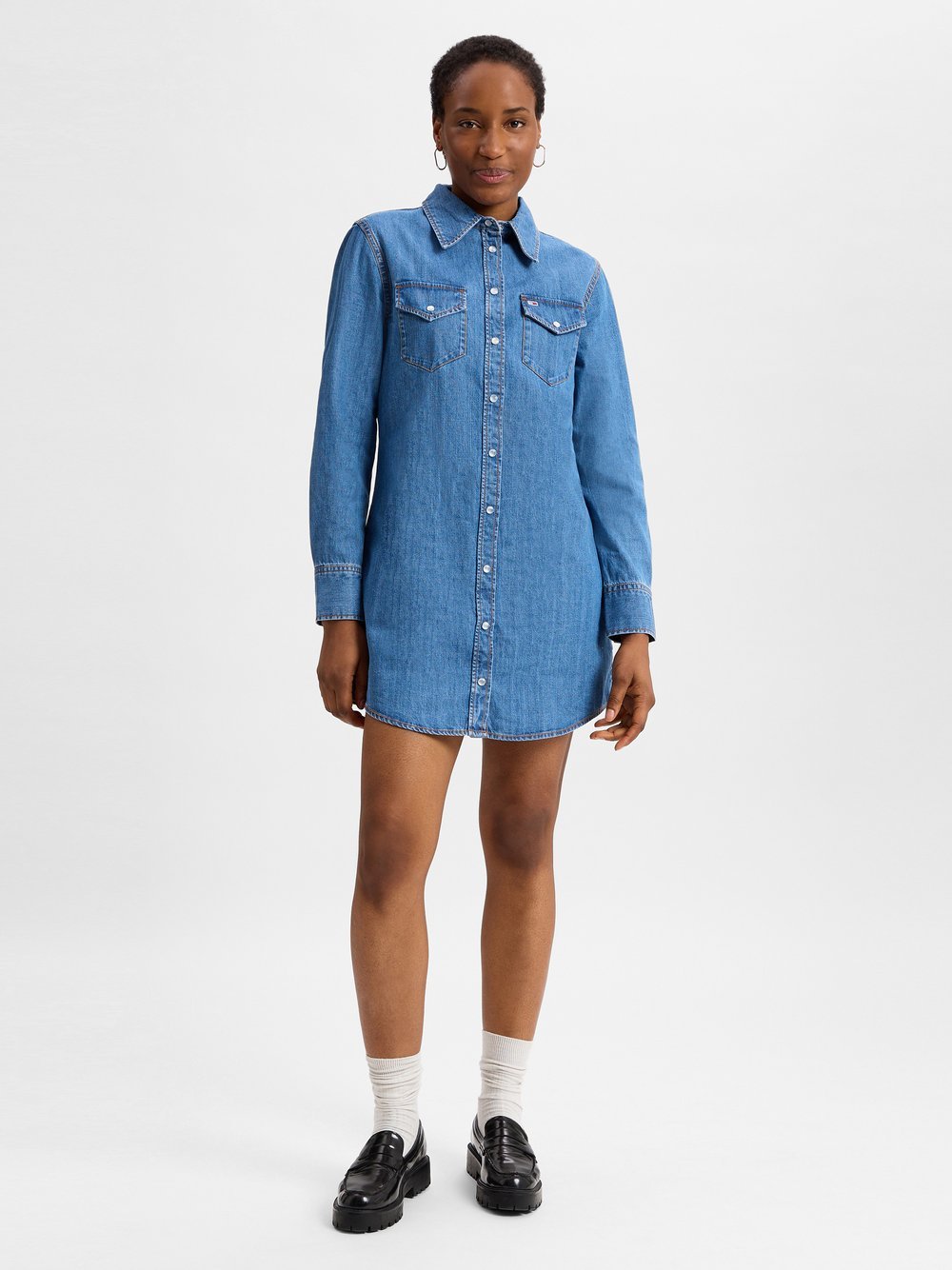 Tommy Jeans Kleid Damen Baumwolle