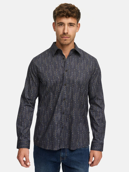 Indicode Hemd Langarm Herren Regular Fit Baumwolle