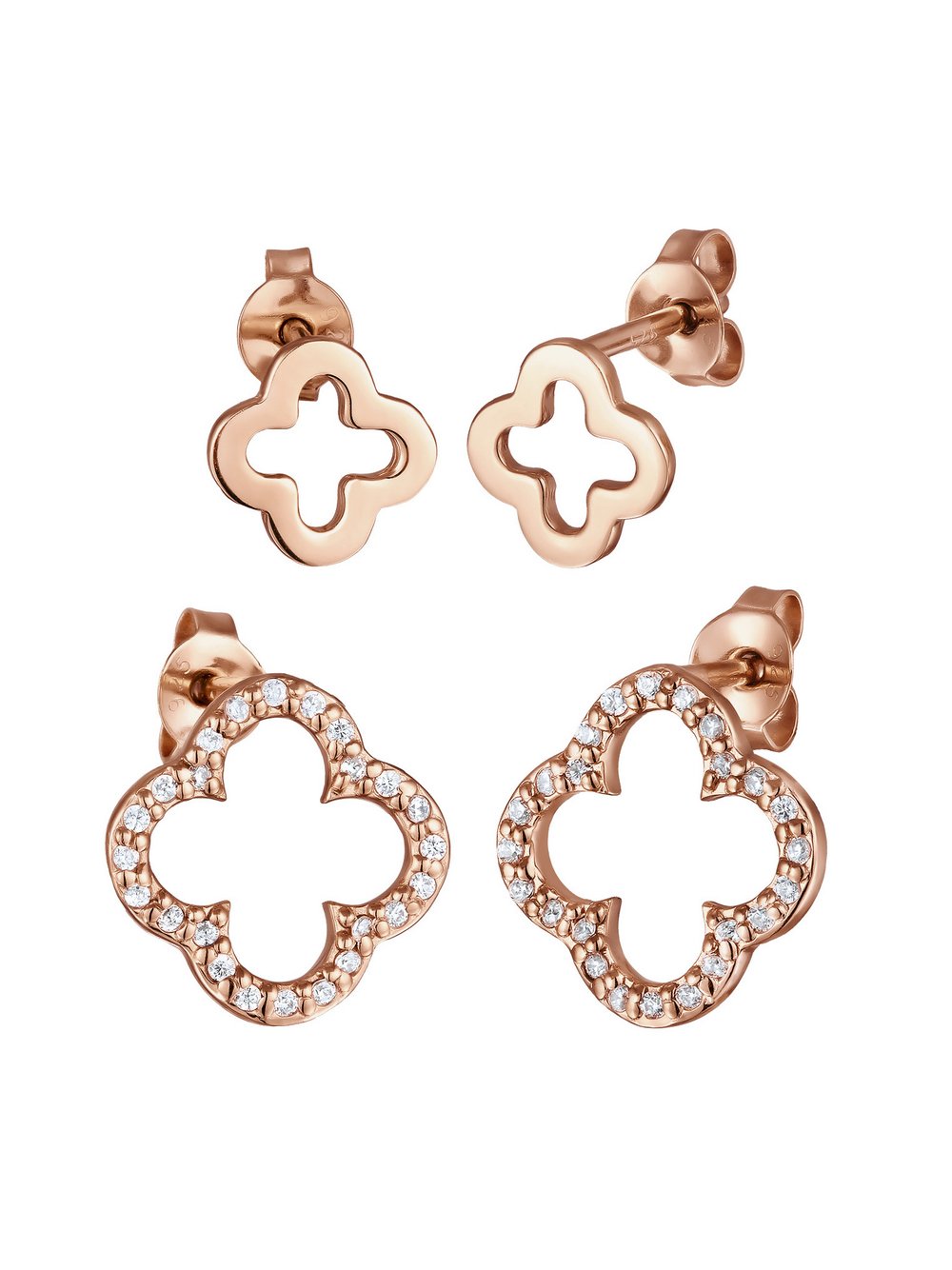 Elli Ohrringe Damen Sterlingsilber roségold