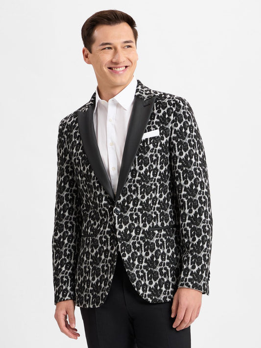 Finshley & Harding London Sakko Herren Slim Fit gemustert