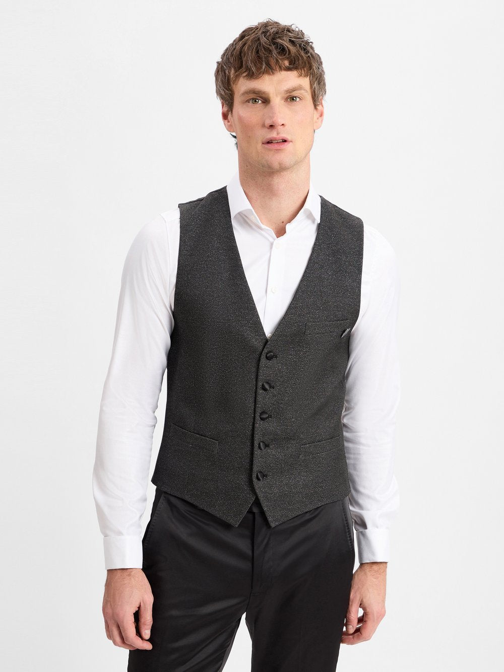 Finshley & Harding London Weste Herren Slim Fit
