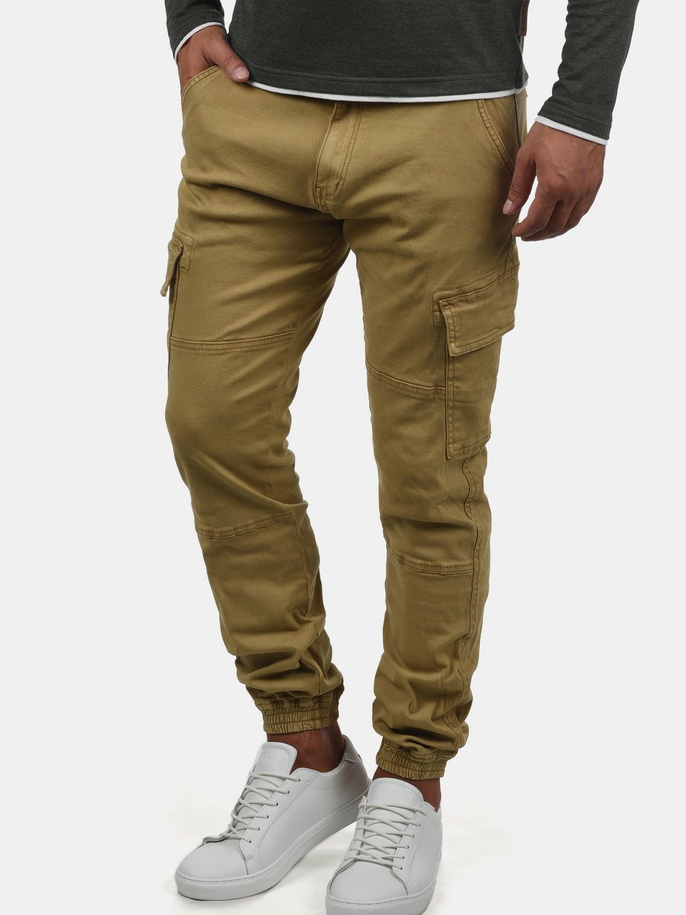 Solid Cargohose Herren Baumwolle