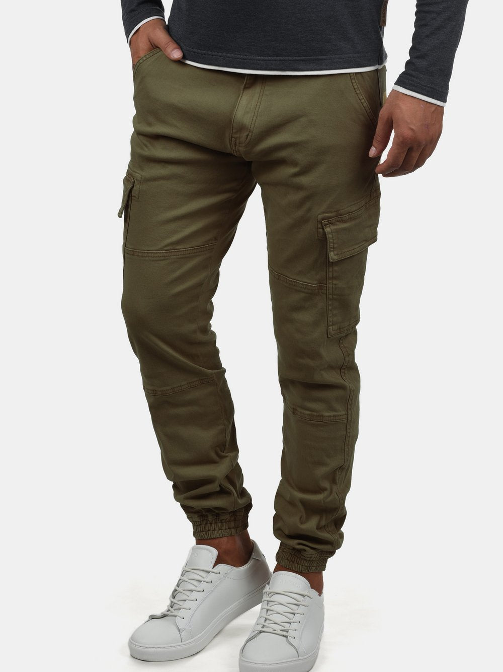 Solid Cargohose Herren Baumwolle