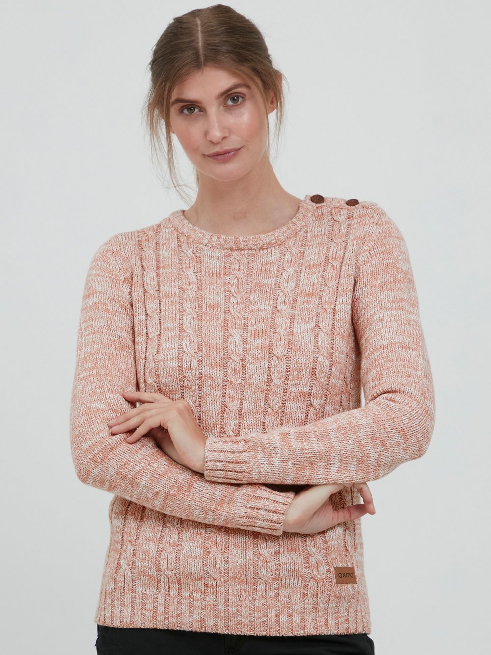OXMO Strickpullover Damen Baumwolle