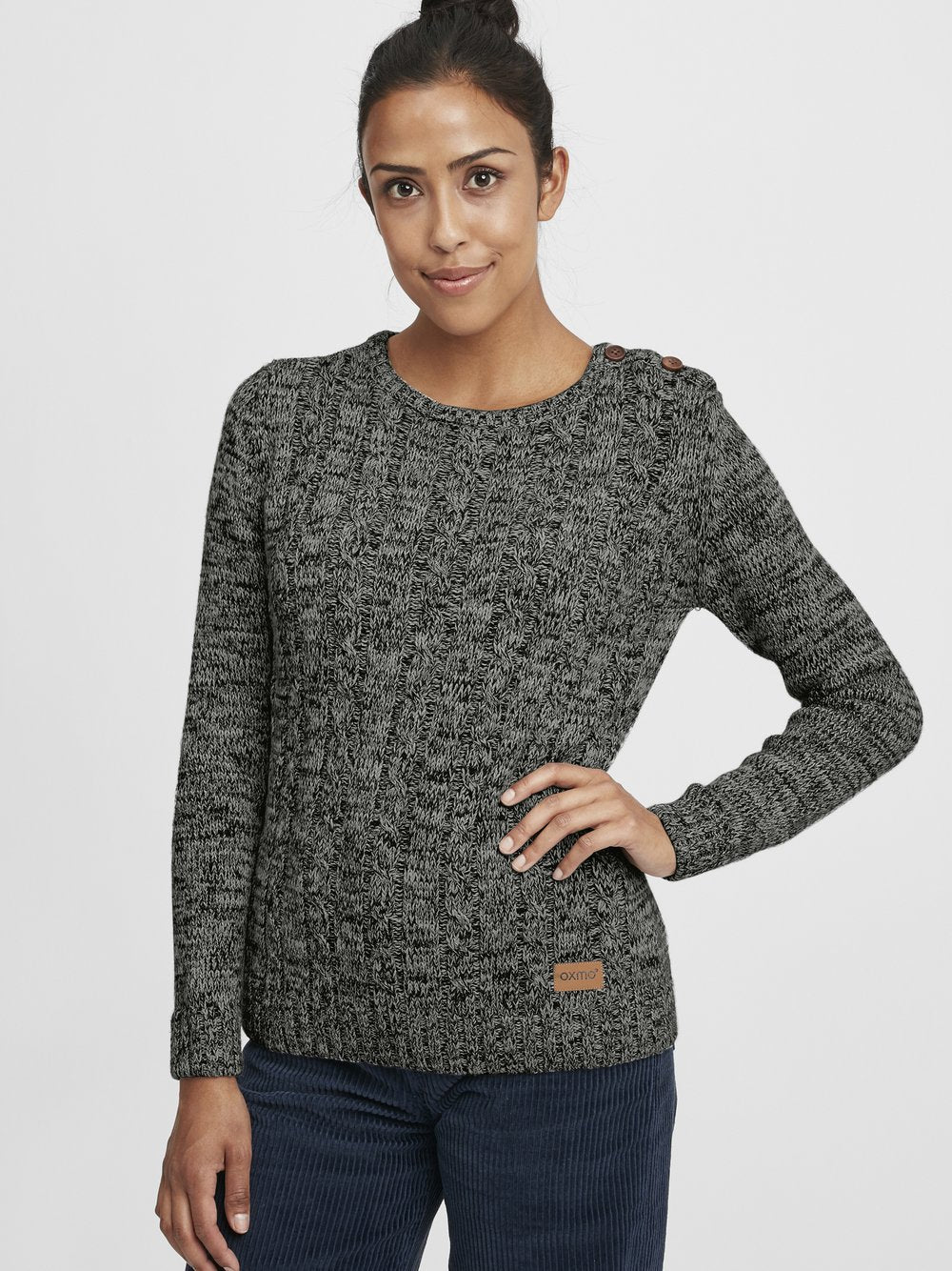 OXMO Strickpullover Damen Baumwolle