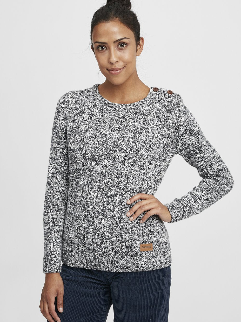 OXMO Strickpullover Damen Baumwolle