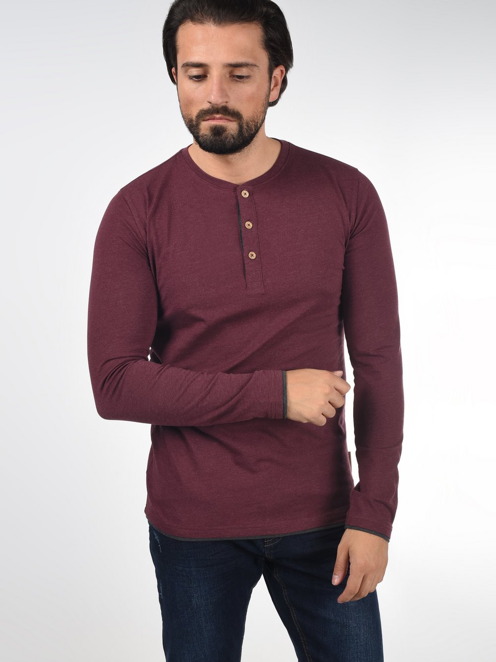 CASUAL FRIDAY Langarmshirt Herren Baumwolle