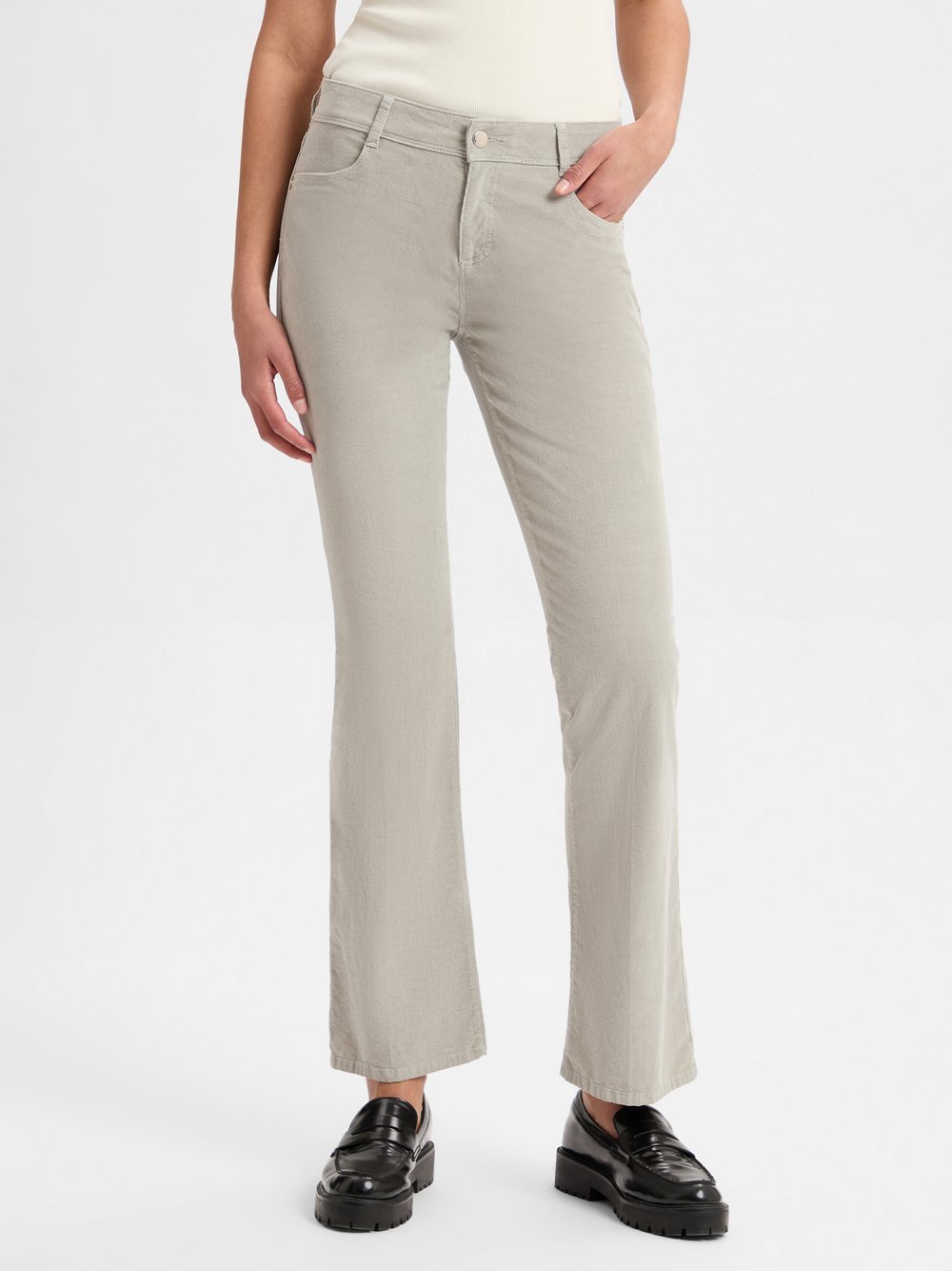 BRAX Hose Damen Baumwolle strukturiert