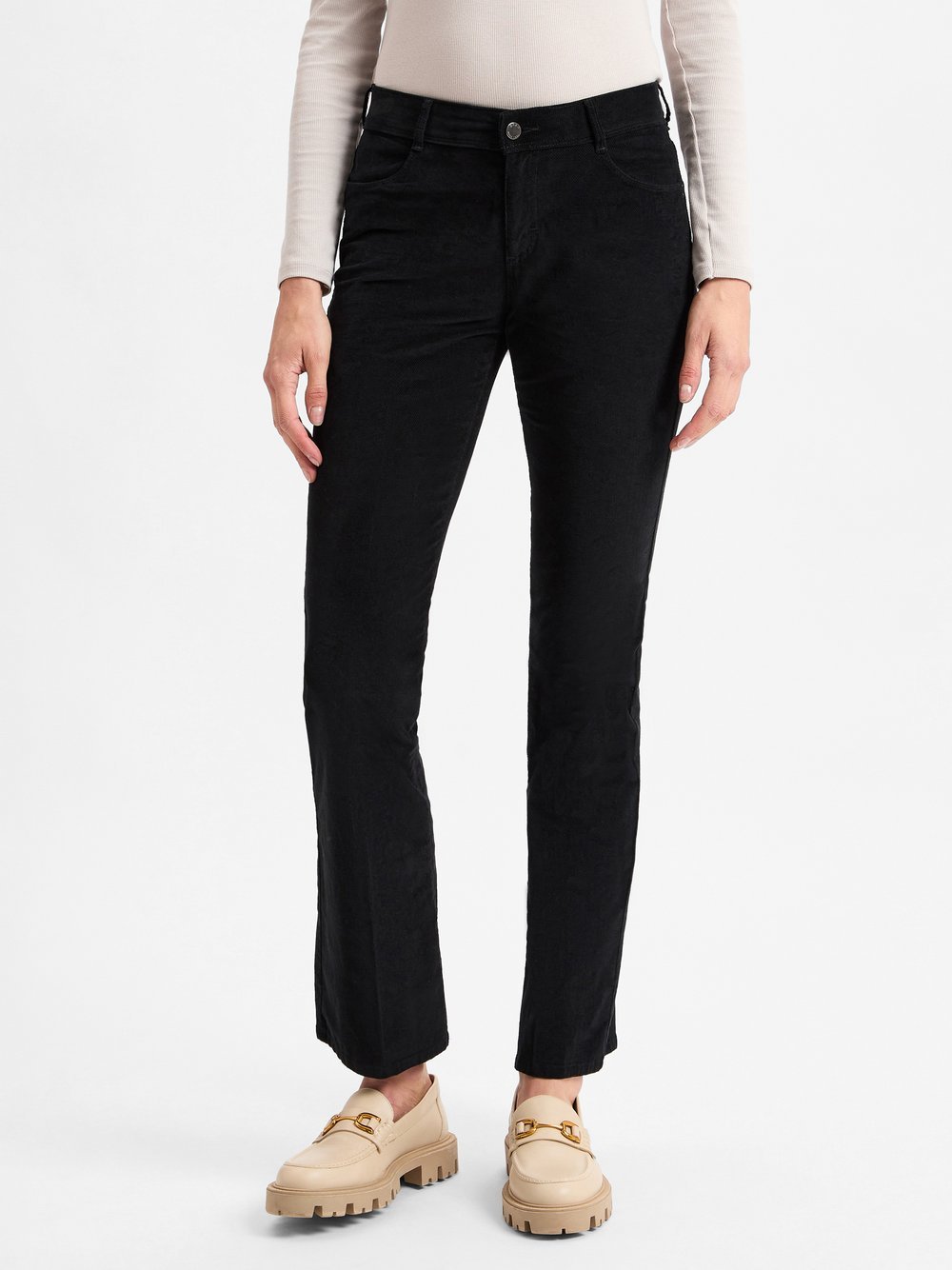 BRAX Hose Damen Baumwolle strukturiert