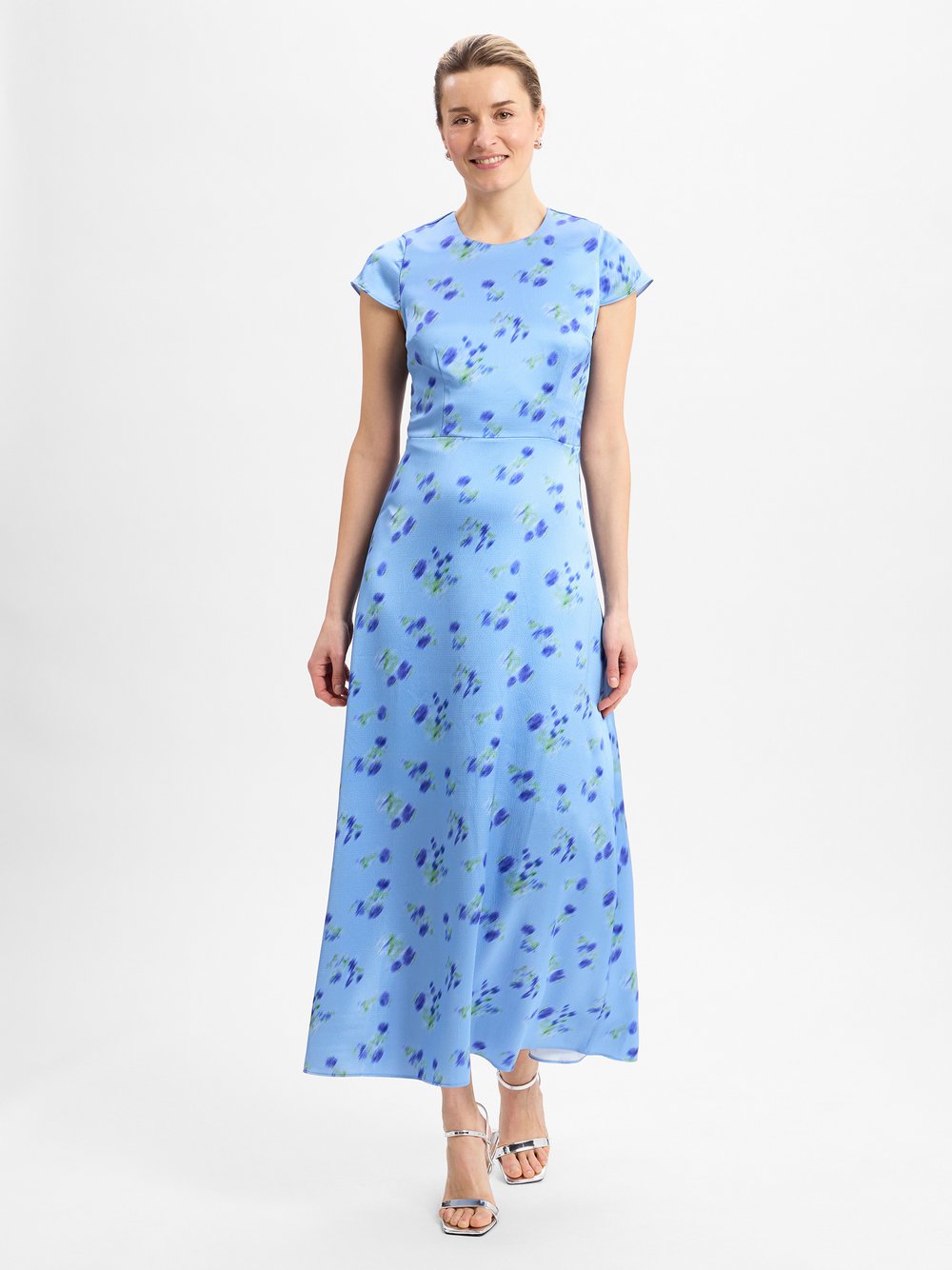 HUGO A-Linien-Kleid Damen gemustert