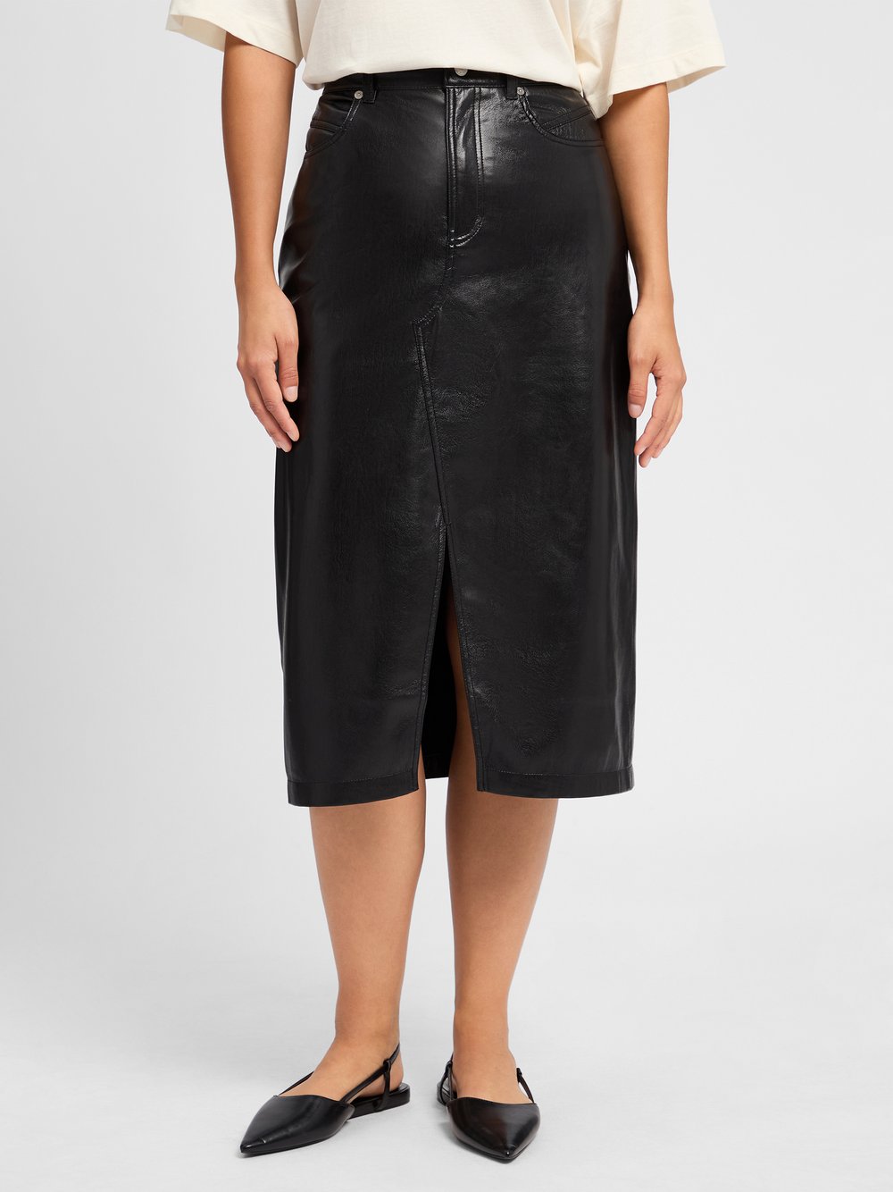 BOSS Lederrock Damen