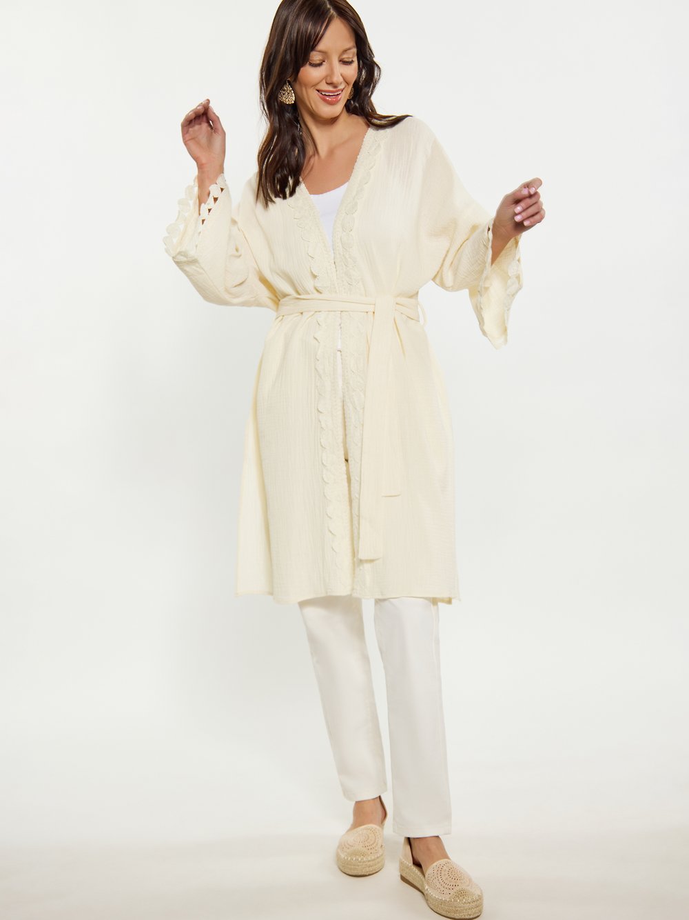 Usha Kimono Damen Baumwolle