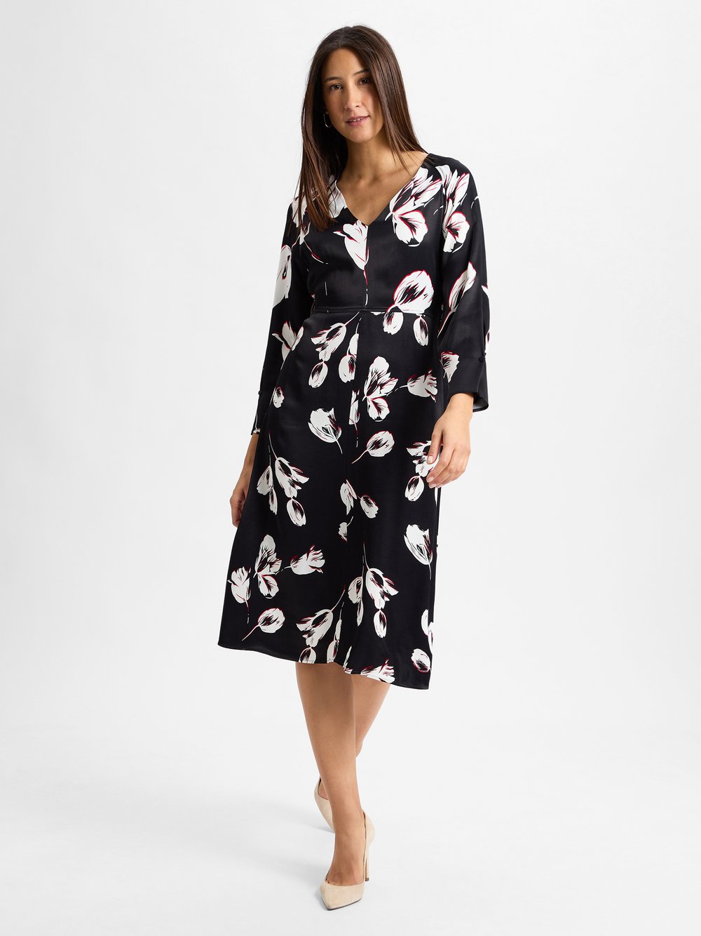 BOSS Freizeitkleid Damen Viskose gemustert