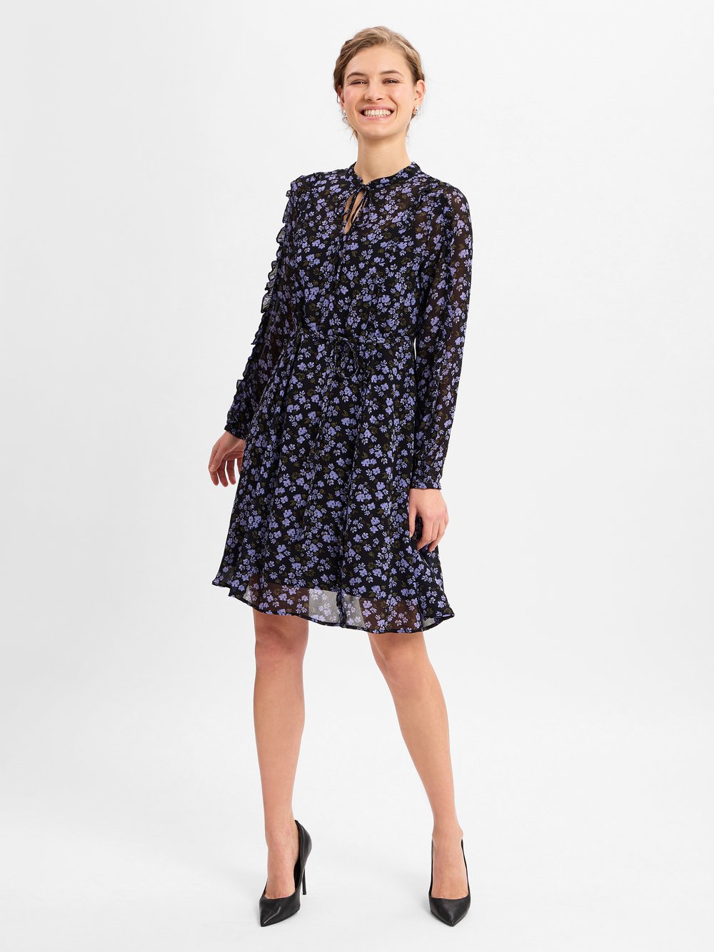 Msch Copenhagen Kleid Damen Viskose gemustert