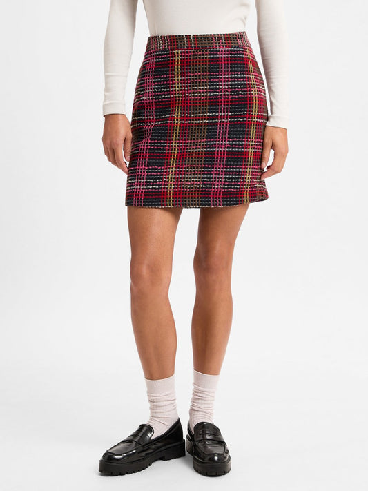 Marie Lund Minirock Damen kariert