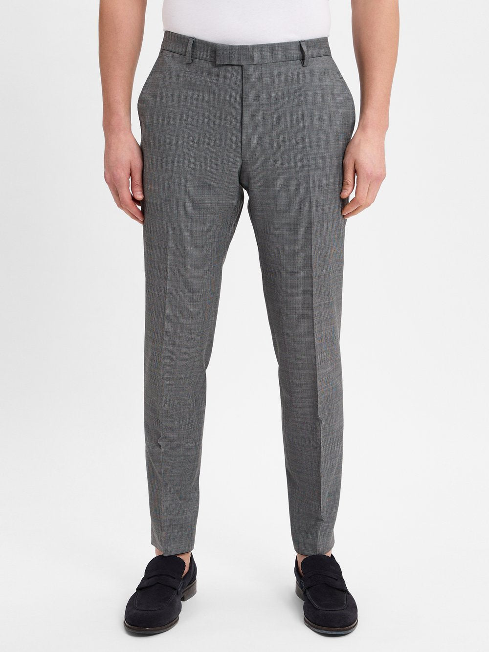 JOOP! Baukasten-Anzugshose mit Wollanteil Herren Regular Fit gemustert