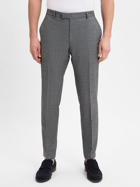 JOOP! Baukasten-Anzugshose mit Wollanteil Herren Regular Fit gemustert