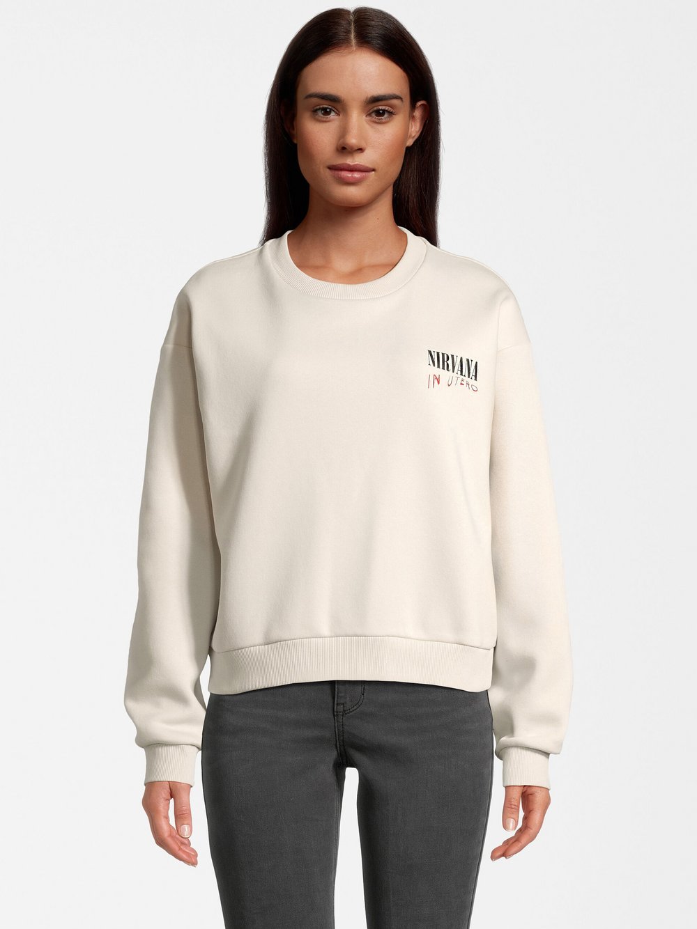 Course Sweatshirt -NIRVANA Damen Baumwolle bedruckt