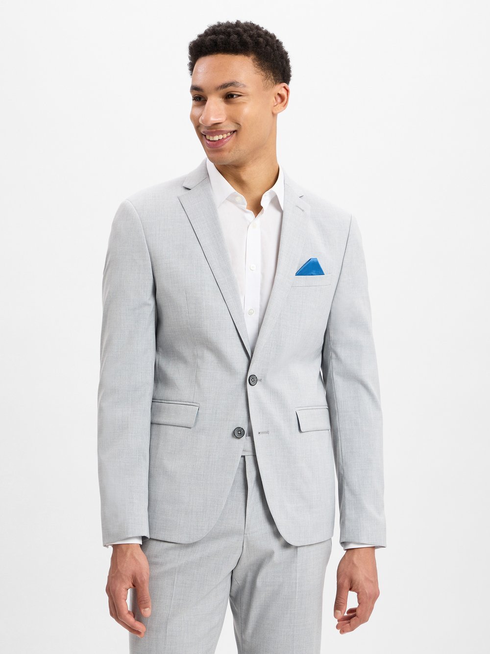 Finshley & Harding Baukasten-Sakko Herren Slim Fit meliert