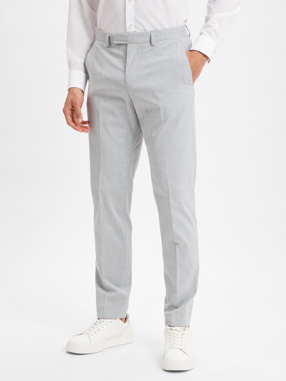 Finshley & Harding Baukasten-Anzughose Herren Slim Fit meliert
