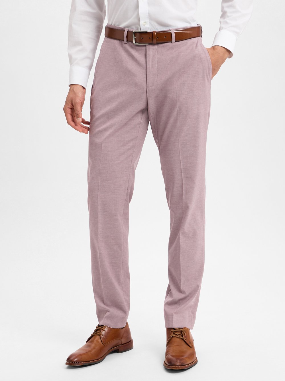 Finshley & Harding Baukasten-Anzughose Herren Slim Fit meliert