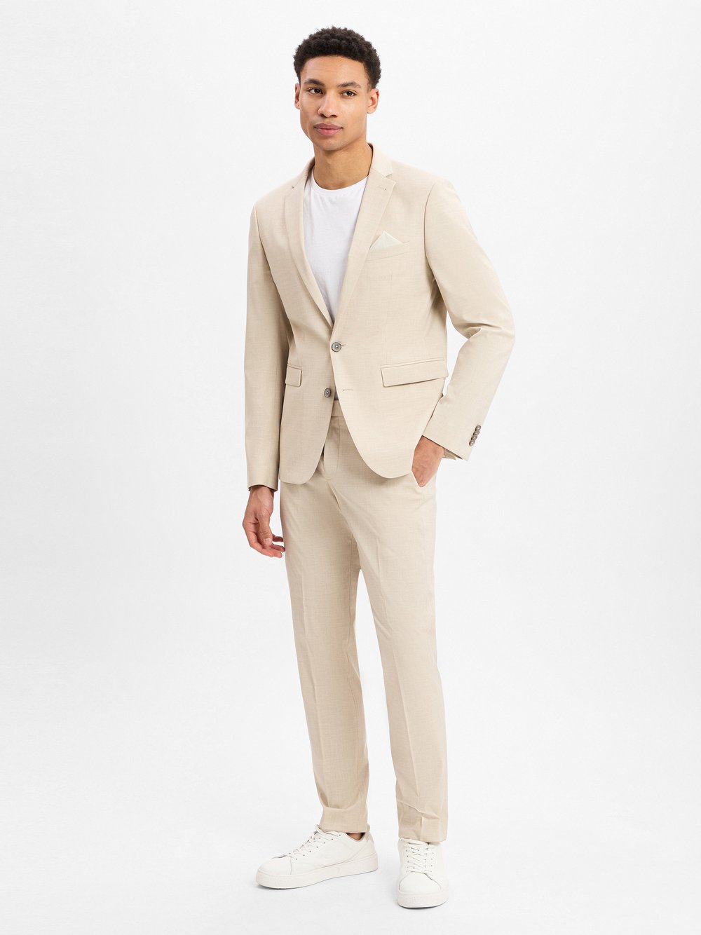 Finshley & Harding Anzug Herren Slim Fit meliert