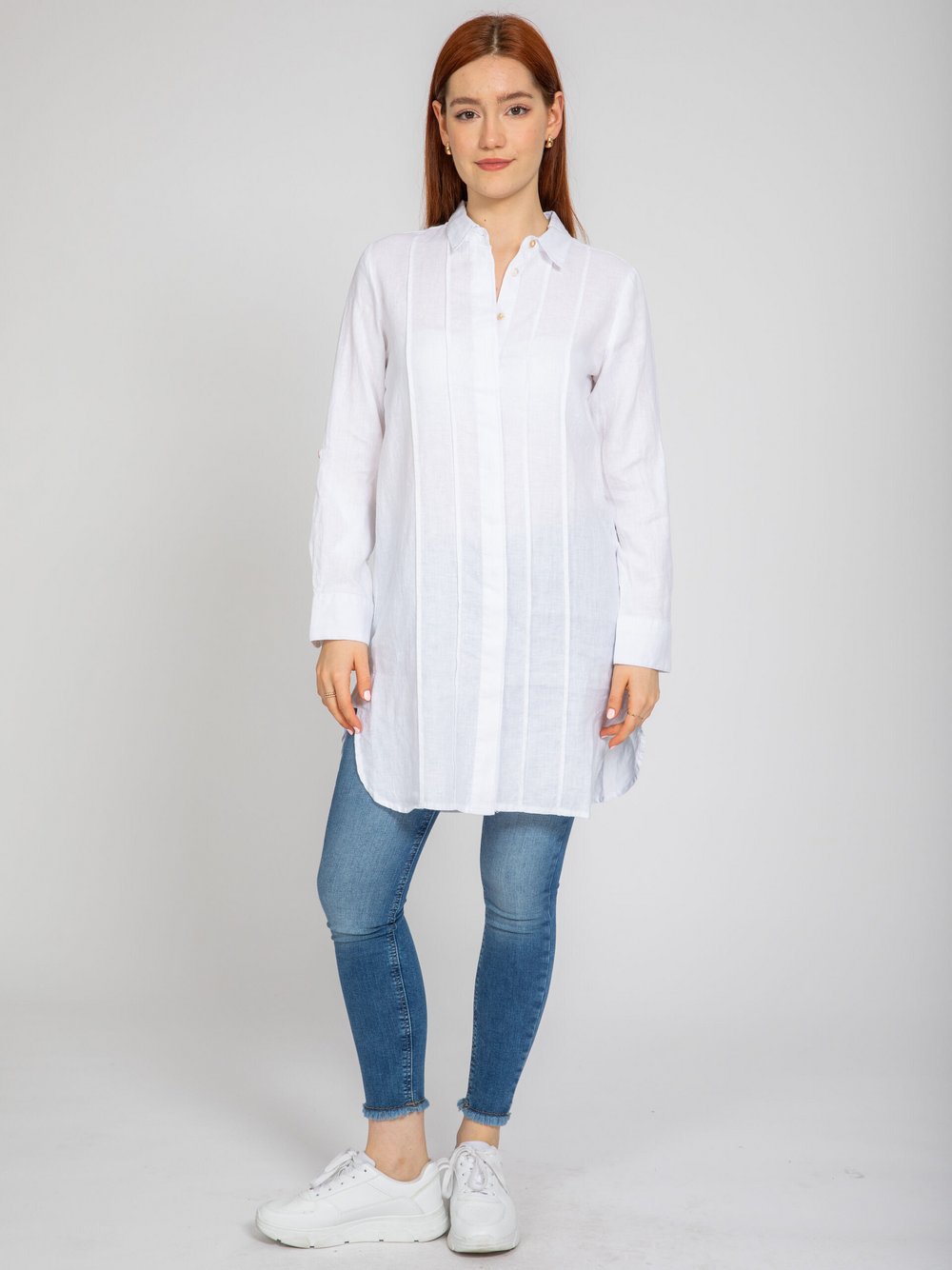Vicci Germany Leinenbluse Damen meliert