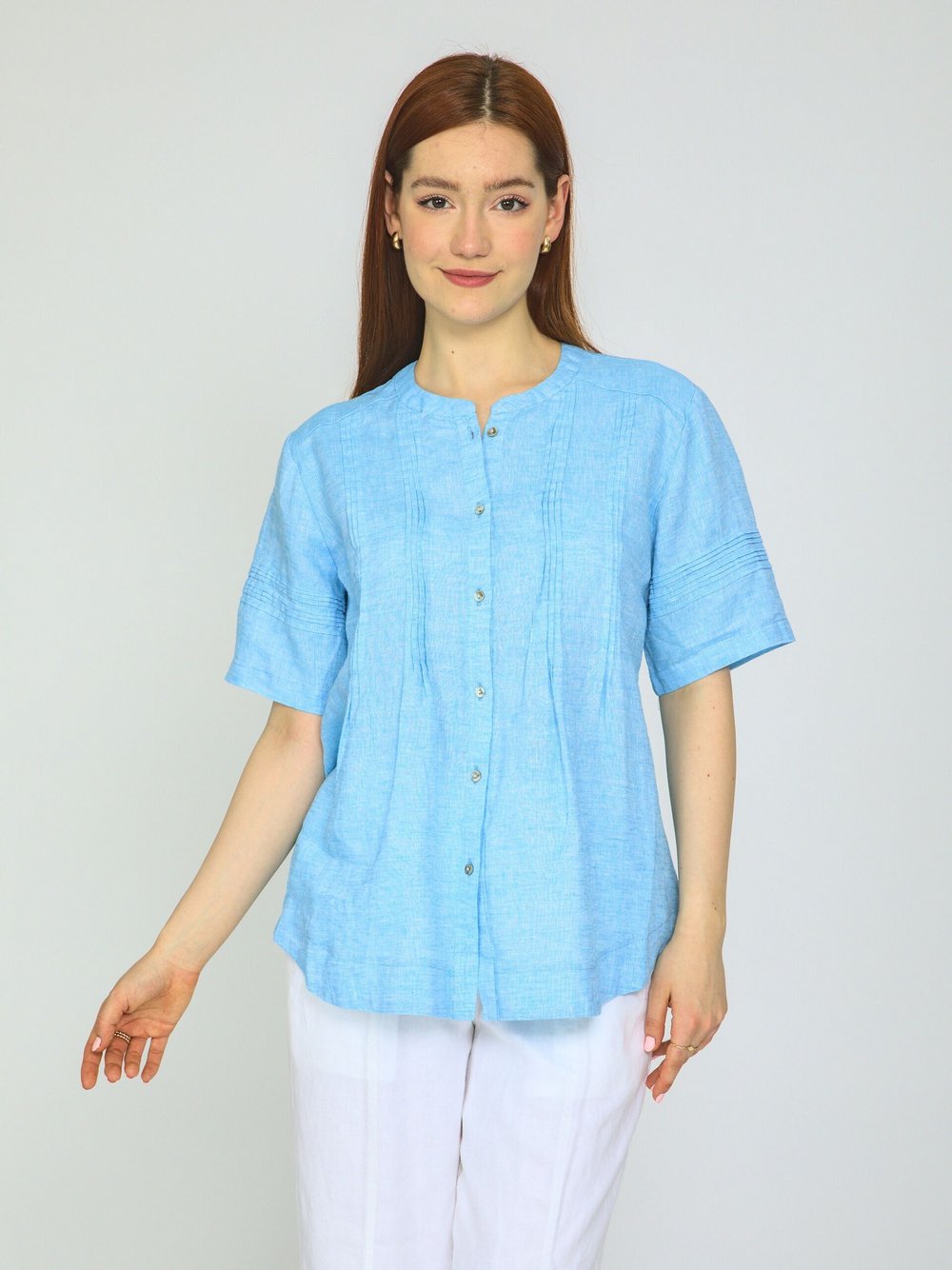 Vicci Germany Leinenbluse Damen meliert