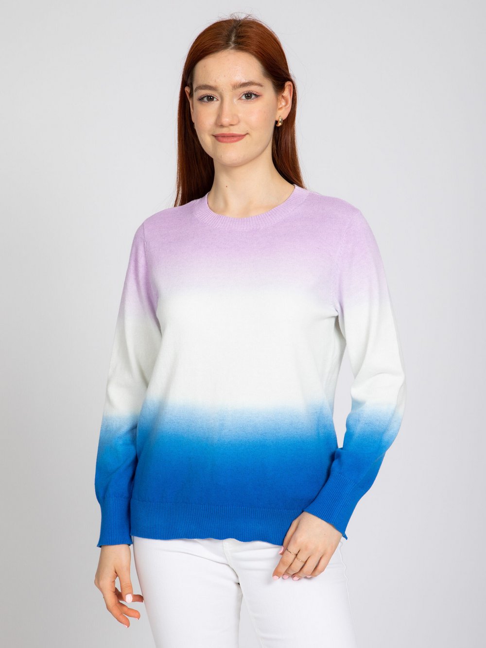 Vicci Germany Strickpullover Damen Baumwolle gestreift