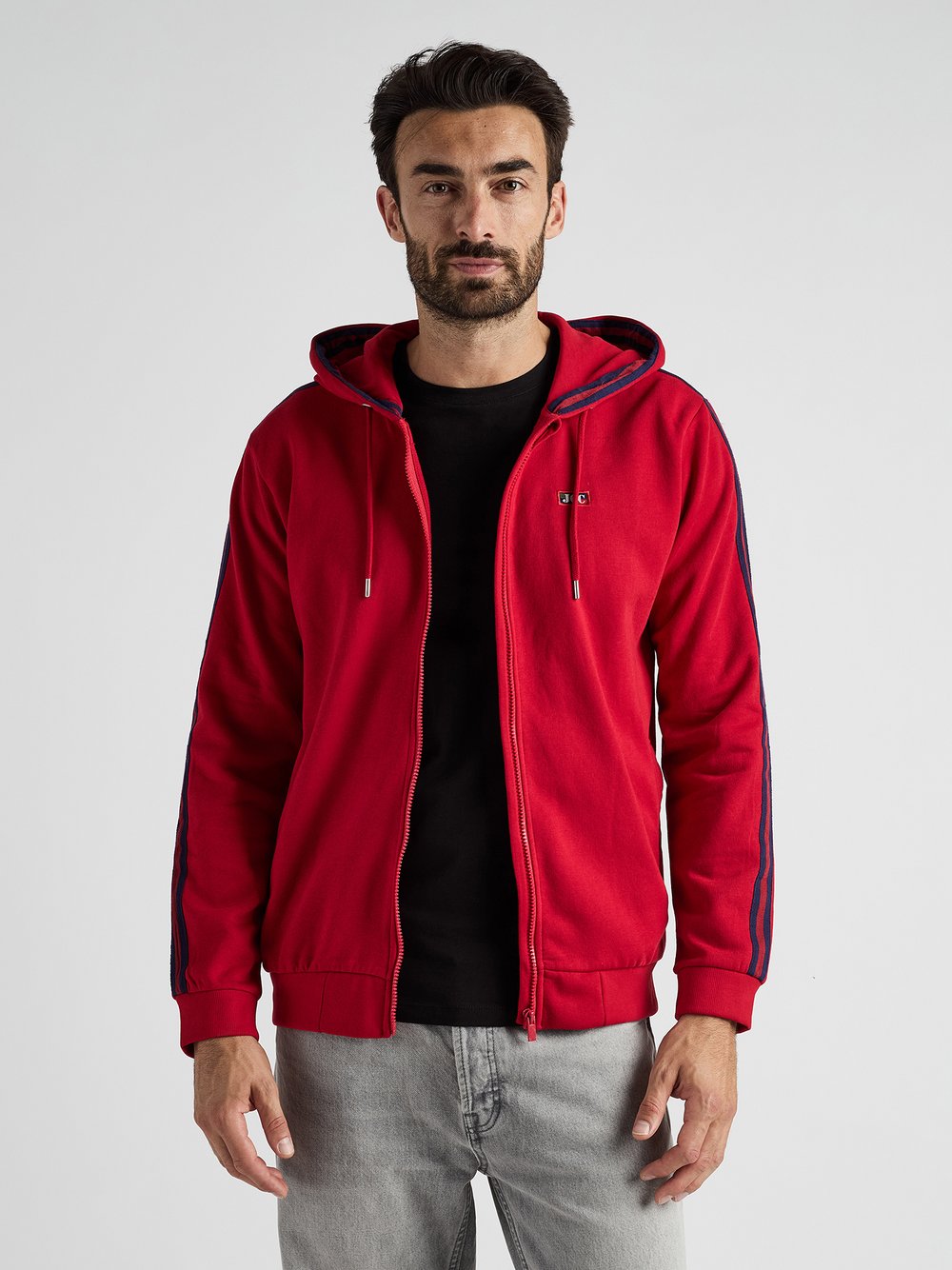 JCC Kapuzensweatjacke Herren Baumwolle