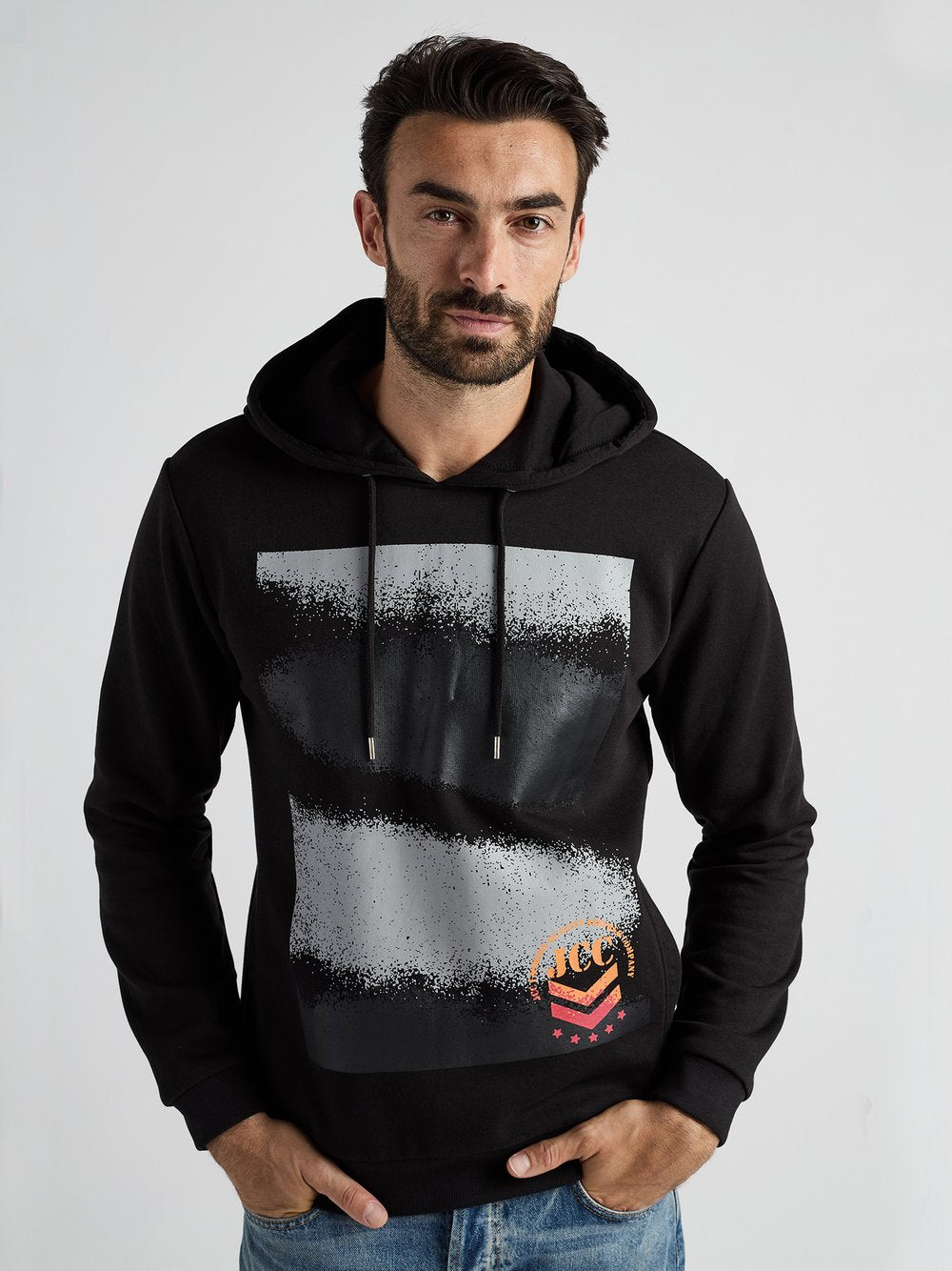 JCC Hoodie Herren Baumwolle bedruckt