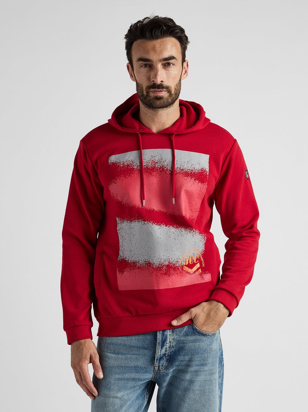 JCC Hoodie Herren Baumwolle bedruckt