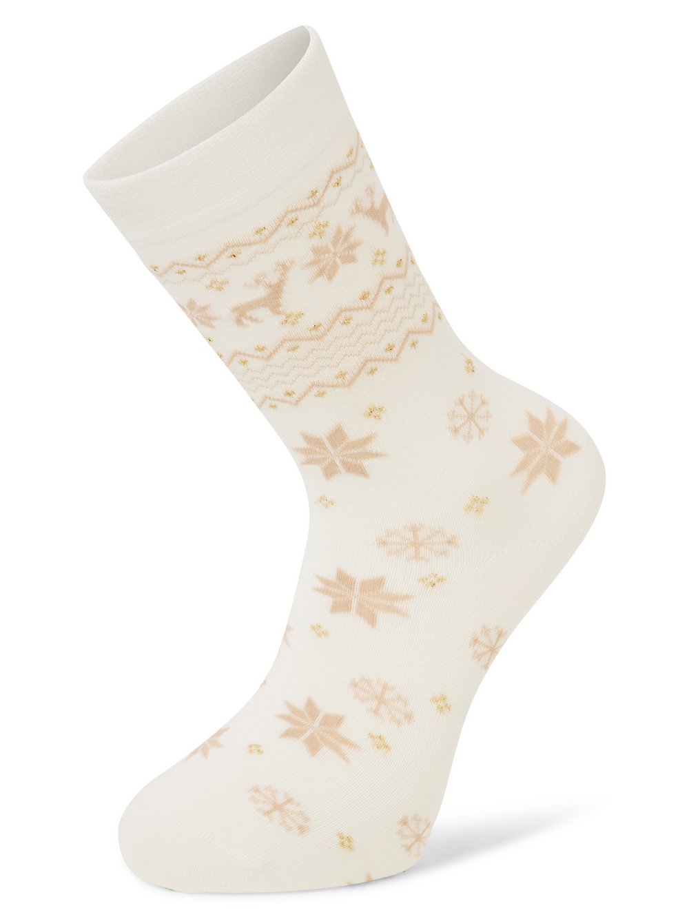 Marie Lund Socken Damen Baumwolle gemustert