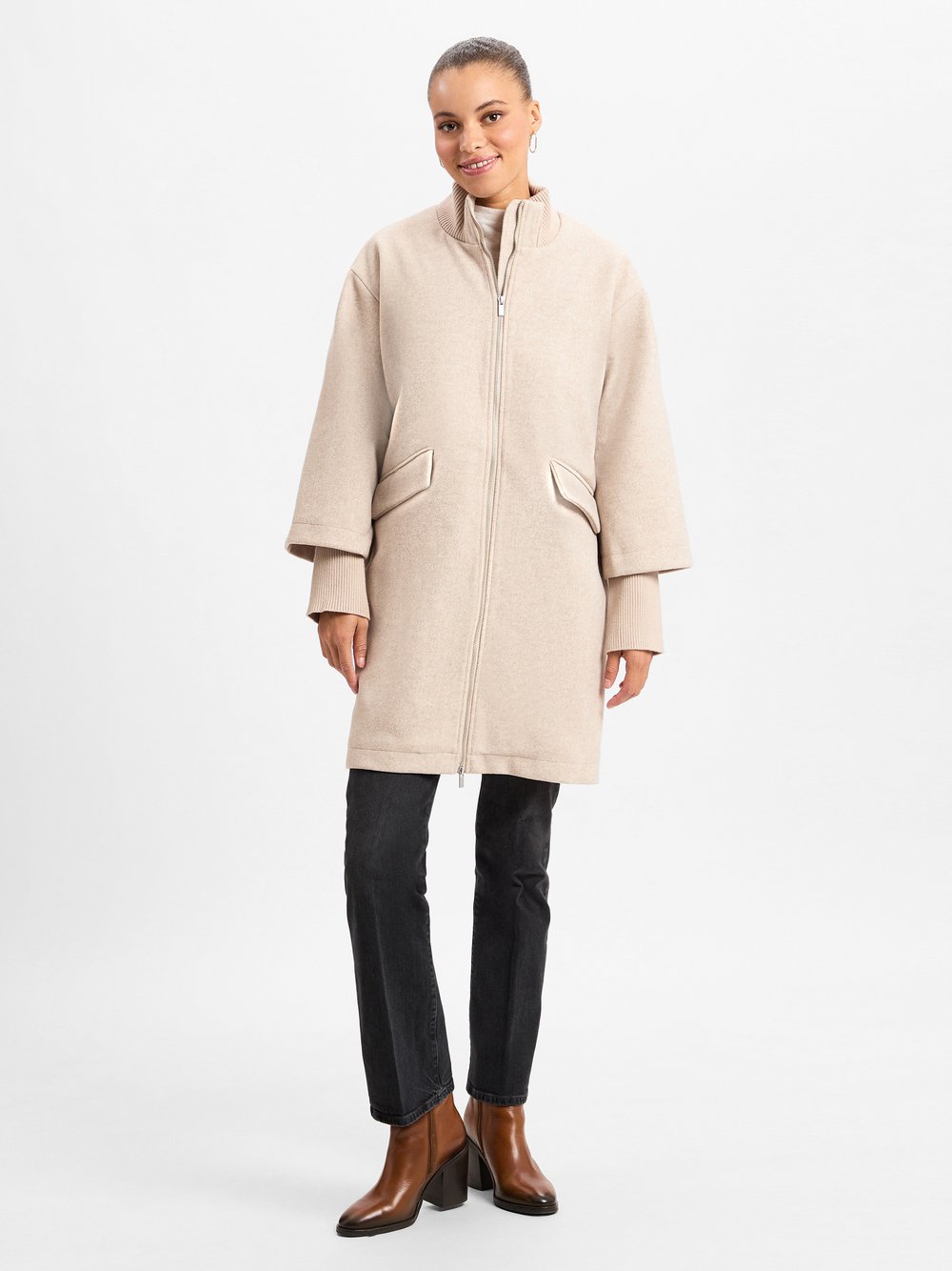 Vila Mantel Damen meliert