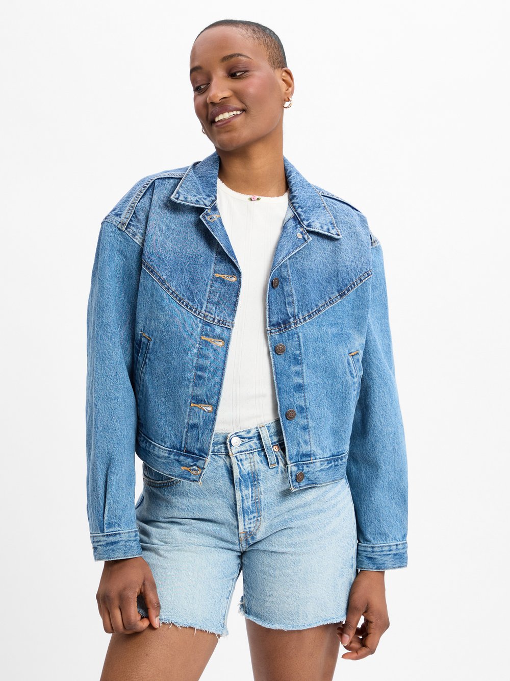 Levi's Jeansjacke Damen Baumwolle