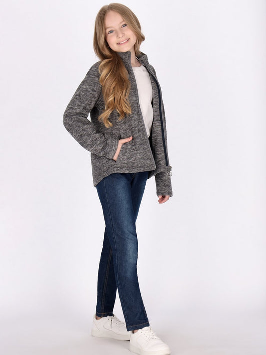 Dreimaster (Kids) Fleecejacke Mädchen meliert