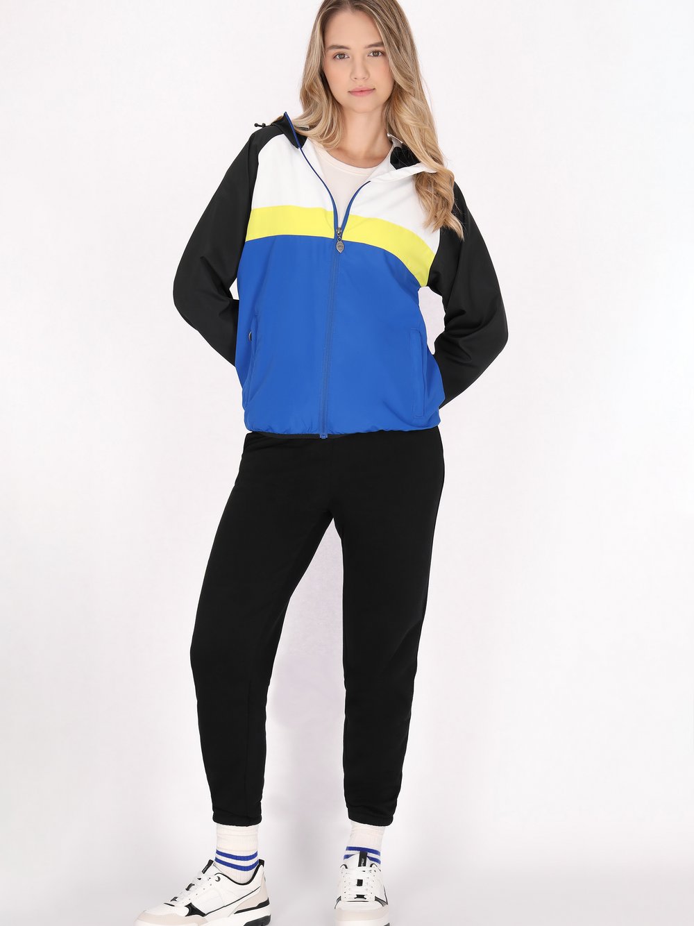 MyMo Anorak Damen gestreift