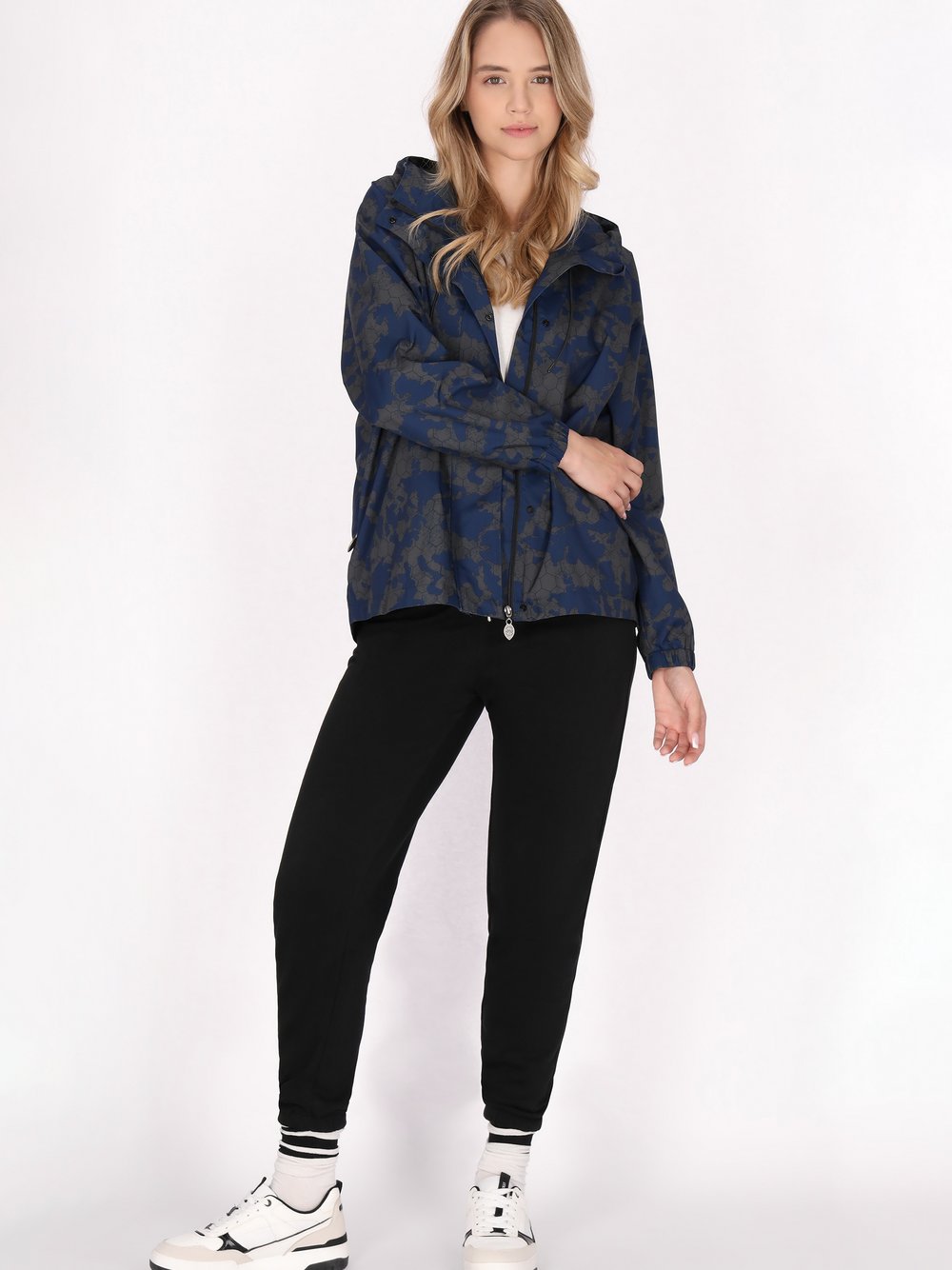 MyMo Übergroßer Anorak Damen gemustert