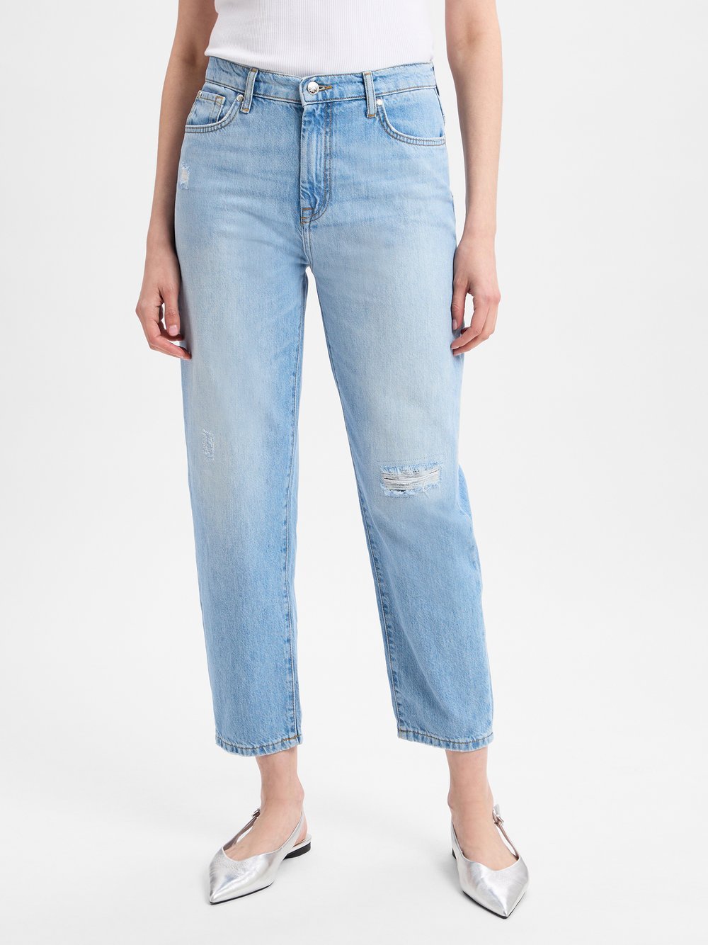 Joop Jeans Straight-Jeans Damen Baumwolle