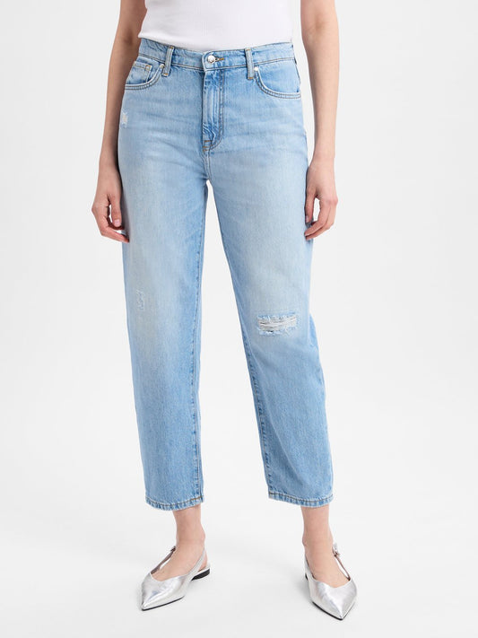 Joop Jeans Straight-Jeans Damen Baumwolle