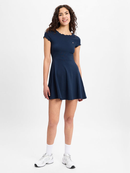 Tommy Jeans Freizeitkleid Damen Baumwolle