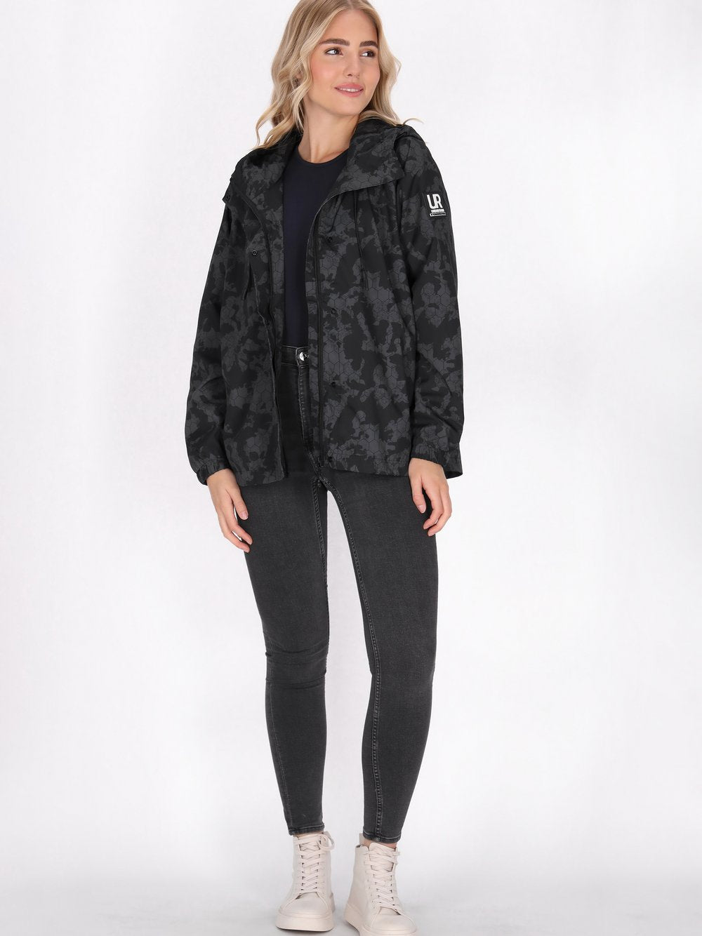 Schmuddelwedda Übergroßer Anorak Damen gemustert
