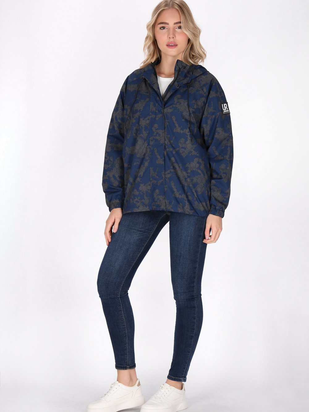 Schmuddelwedda Übergroßer Anorak Damen gemustert
