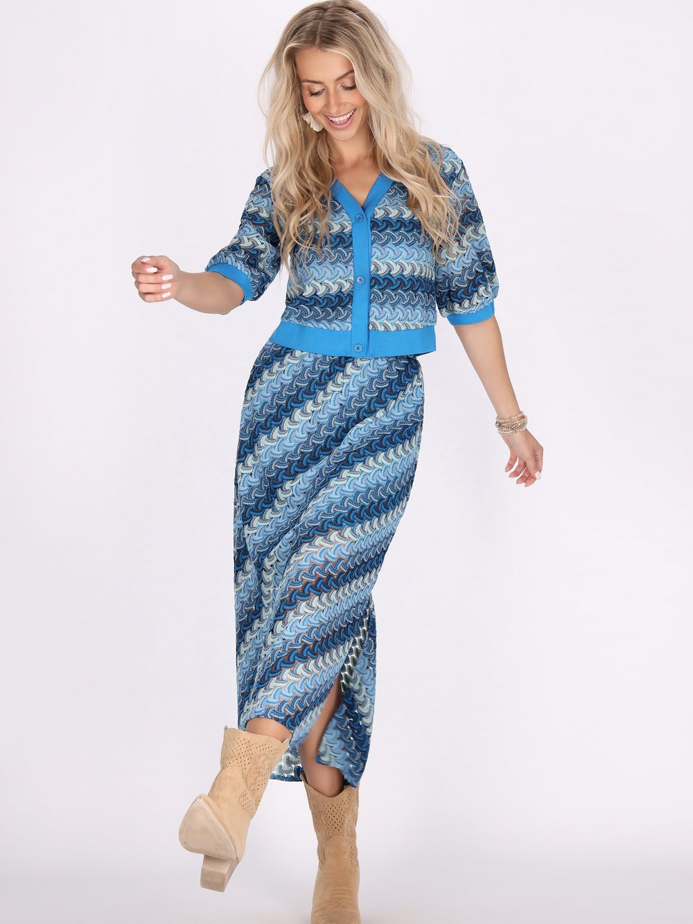 IZIA Spitze Damen gestreift